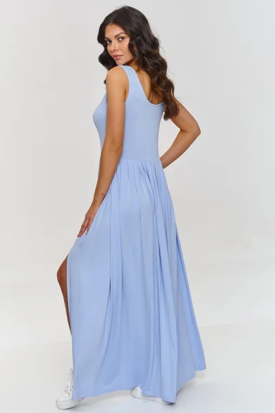 Volnočasové šaty M874 - sv. modré - Světle modrá