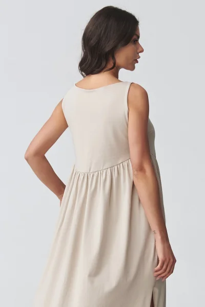 Volnočasové šaty M932 - sv. béžové - Světle béžová