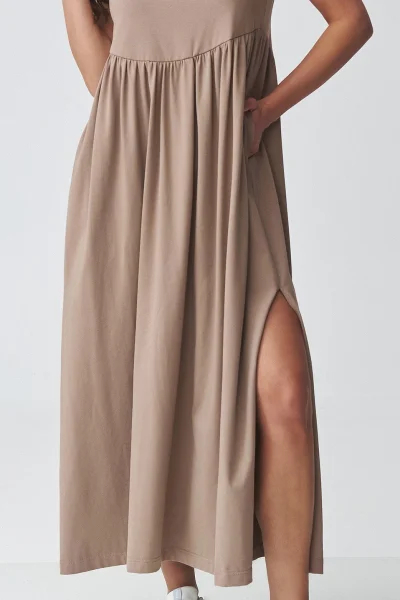 Volnočasové šaty M932 - mocca - Mocca