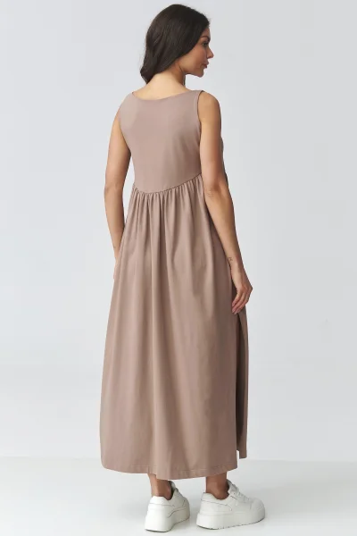 Volnočasové šaty M932 - mocca - Mocca