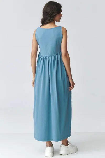 Volnočasové šaty M932 - modré - Modrá