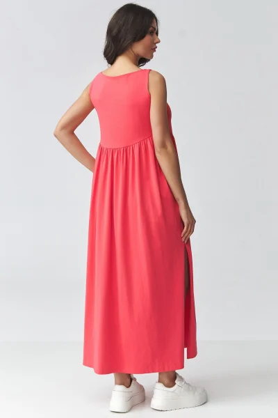 Volnočasové šaty M932 - korálové - Korálová