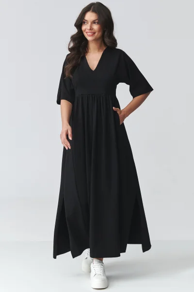 Volnočasové šaty M933 - černé - Černá