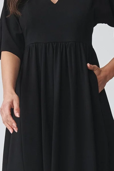 Volnočasové šaty M933 - černé - Černá