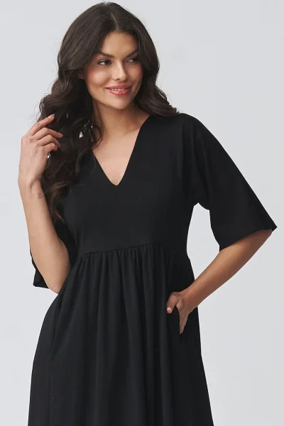 Volnočasové šaty M933 - černé - Černá