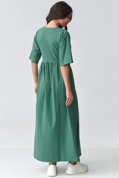 Volnočasové šaty M933 - zelené - Zelená
