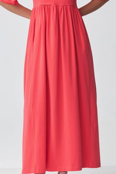 Volnočasové šaty M933 - korálové - Korálová