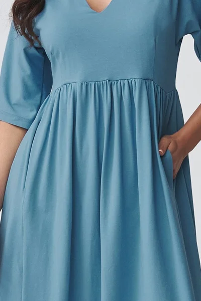 Volnočasové šaty M933 - sv. modré - Světle modrá