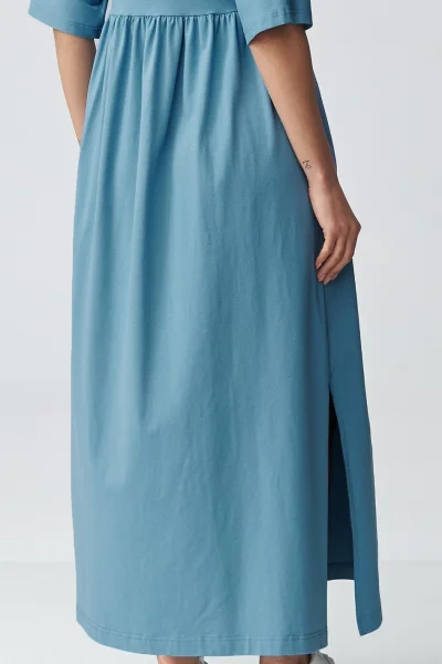 Volnočasové šaty M933 - sv. modré - Světle modrá