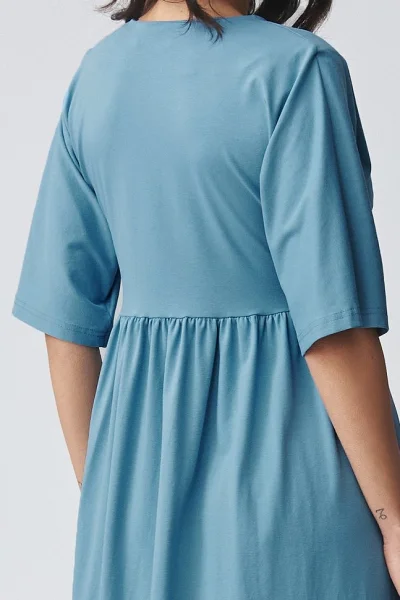 Volnočasové šaty M933 - sv. modré - Světle modrá