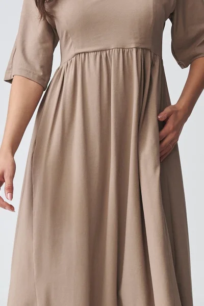 Volnočasové šaty M933 - mokka - Mocca