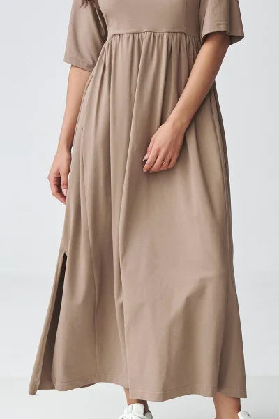 Volnočasové šaty M933 - mokka - Mocca
