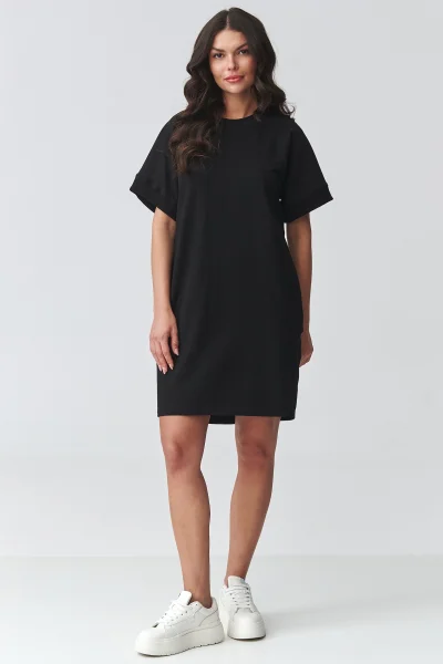 Krátké dámské šaty M920 - černé - Černá