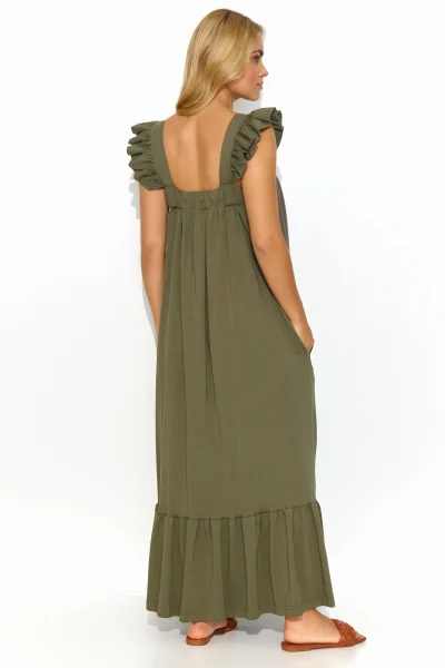 Volnočasové šaty M817 - khaki - Khaki