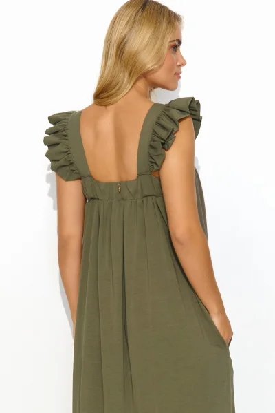 Volnočasové šaty M817 - khaki - Khaki