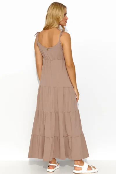 Volnočasové šaty M821 - mocca - Mocca