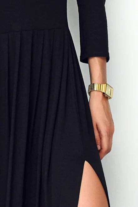 Elegantní šaty M503 černé - Černá