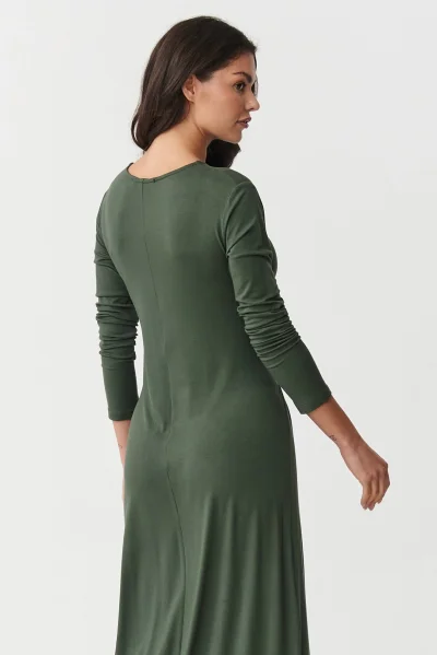 KHA Klasické šaty M894 khaki - Khaki