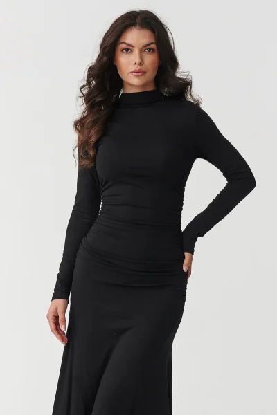 BLA Klasické šaty M897 černé - Černá