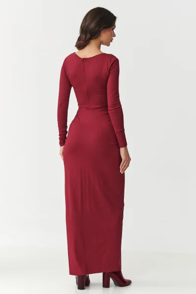 Klasické šaty M898 bordó - Bordó