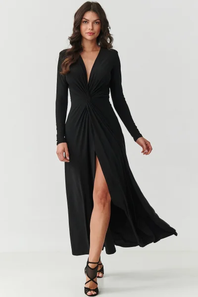 Klasické šaty M906 - černé - Černá