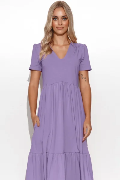 Klasické šaty M549 - fialové - Fialová