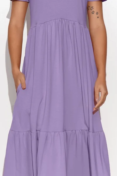 Klasické šaty M549 - fialové - Fialová