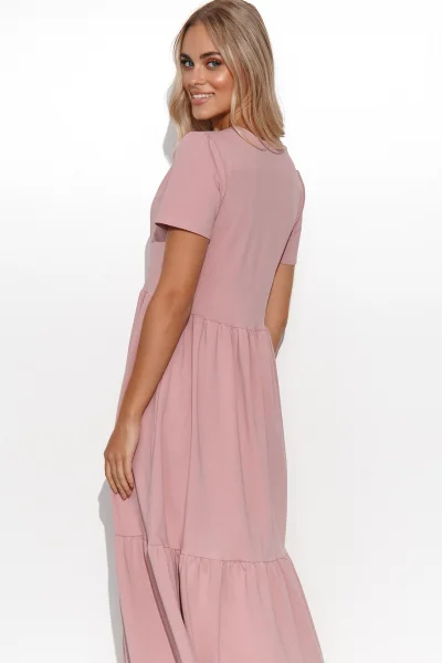 Klasické šaty M549 - starorůžové - Starorůžová