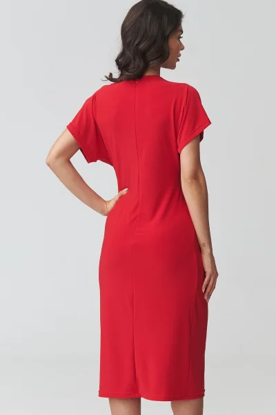 Klasické šaty M938 - červené - Červená
