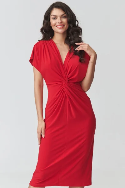 Klasické šaty M938 - červené - Červená