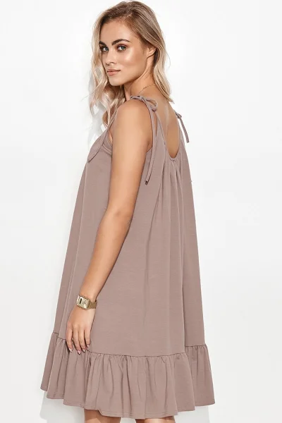 Letní šaty M726 - mocca - Mocca