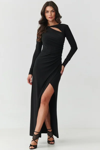 Společenské šaty M905 - černé - Černá