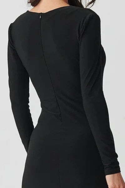 Společenské šaty M905 - černé - Černá