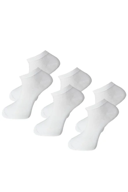 3 PACK ponožky CSM170-050W - kotníkové - Bílá