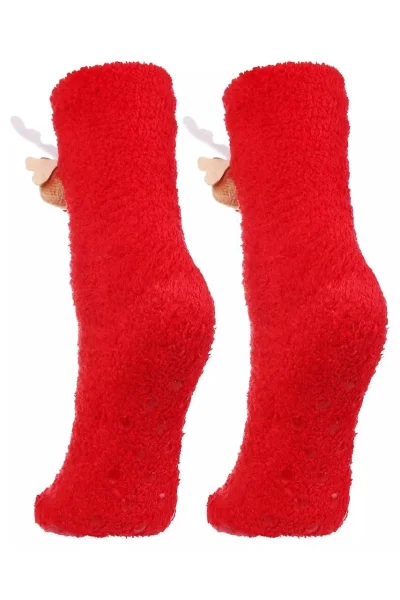 RED Dámské ponožky CSLS 250-031 - sobík - Červená