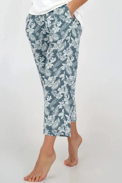 Dámské pyžamo Casual Beauty - volnější střih - Mořská zeleň