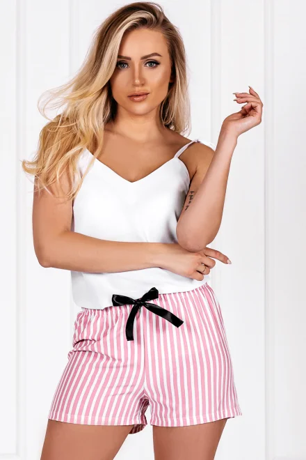 Dámské pyžamo Ariana - Růžovo-bílá