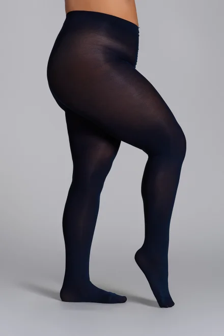 Pančuchové nohavice Elizabeth 70 DEN 3D- Plus Size - Navy blue