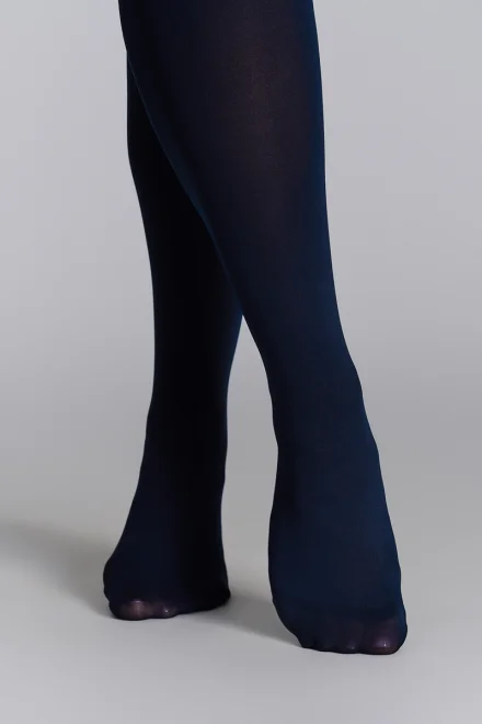 Pančuchové nohavice Elizabeth 70 DEN 3D- Plus Size - Navy blue