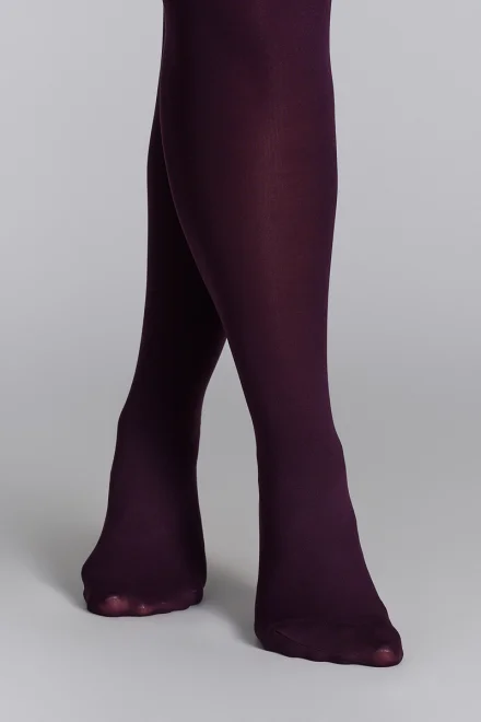Pančuchové nohavice Elizabeth 70 DEN 3D- Plus Size - Plum