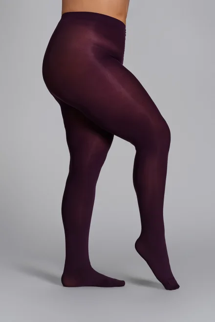 Pančuchové nohavice Elizabeth 70 DEN 3D- Plus Size - Plum