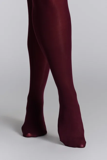 Pančuchové nohavice Margaret 50 DEN 3D - Plus Size - Burgundy