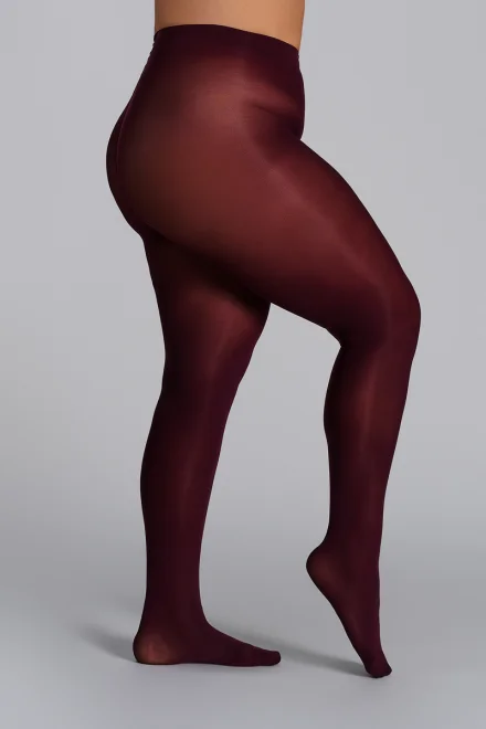 Pančuchové nohavice Margaret 50 DEN 3D - Plus Size - Burgundy