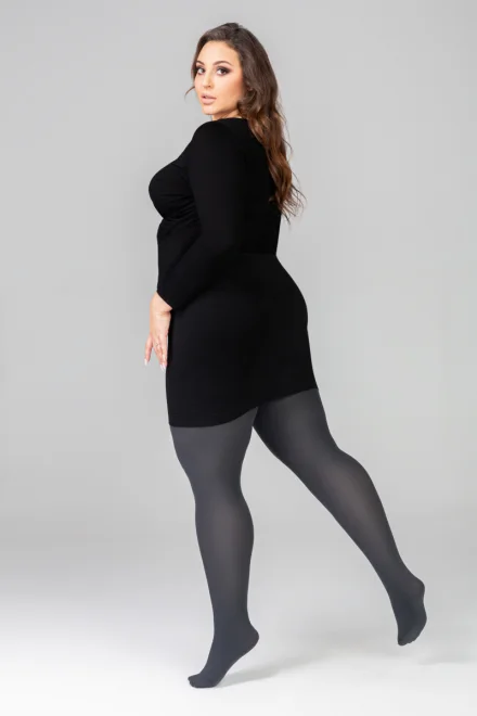 Pančuchové nohavice Margaret 50 DEN 3D - Plus Size - Obsidian