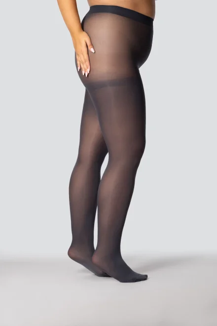 Pančuchové nohavice Margaret 50 DEN 3D - Plus Size - Obsidian