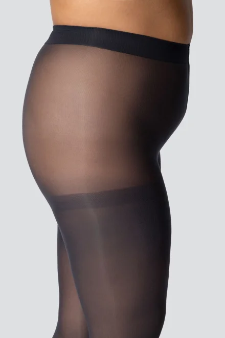 Pančuchové nohavice Margaret 50 DEN 3D - Plus Size - Obsidian
