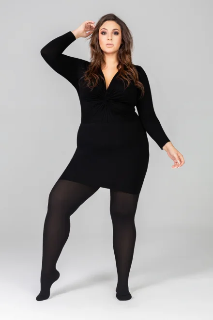 Pančuchové nohavice Margaret 50 DEN 3D - Plus Size - Onyx