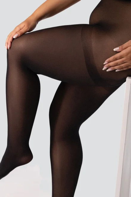 Pančuchové nohavice Margaret 50 DEN 3D - Plus Size - Onyx