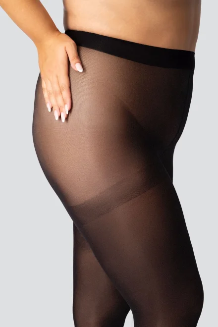 Pančuchové nohavice Margaret 50 DEN 3D - Plus Size - Onyx