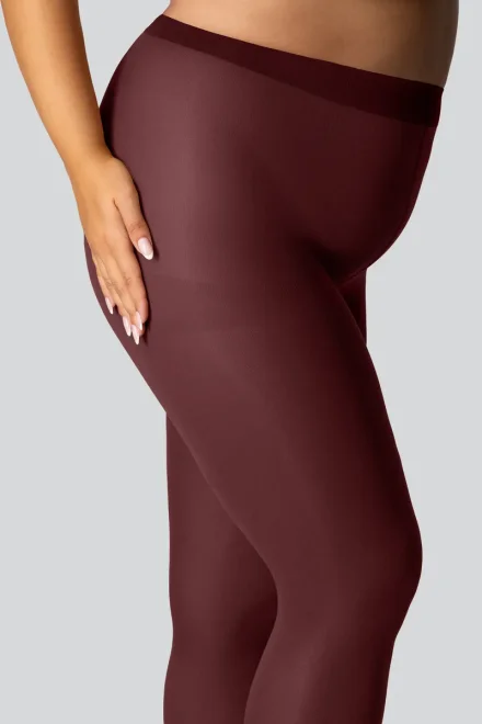 Pančuchové nohavice Margaret 50 DEN 3D - Plus Size - Red wine